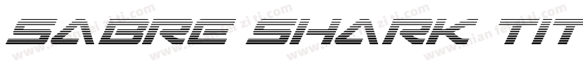 Sabre Shark Title字体转换